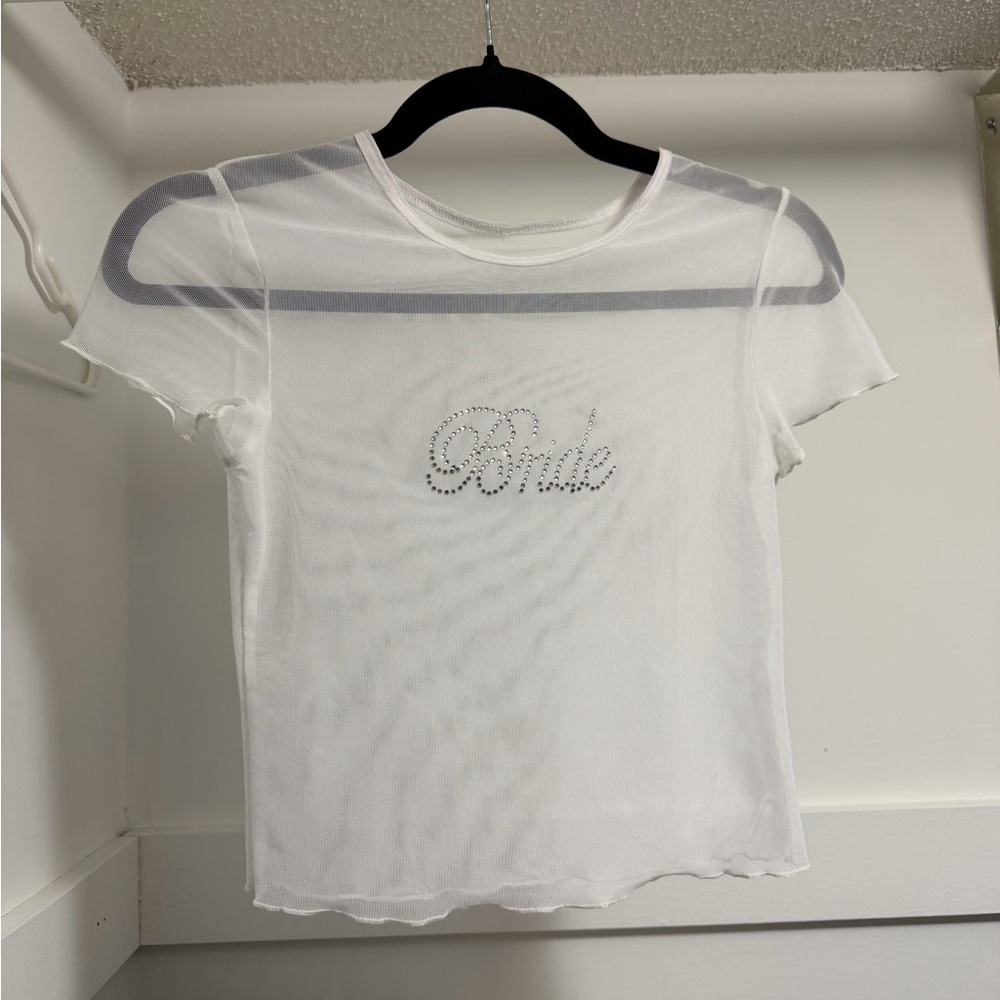 Bride Mesh Top coverup